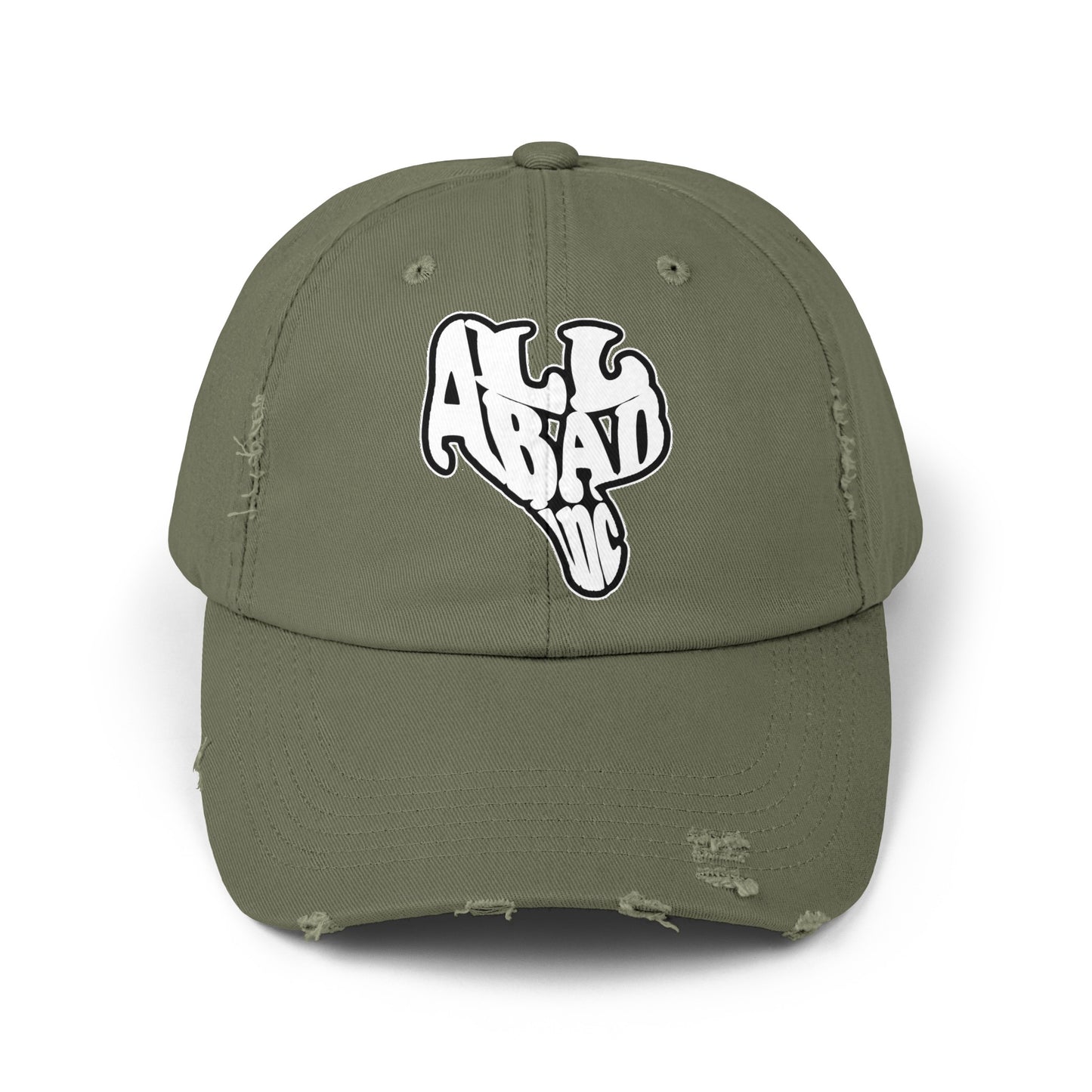 AllBad - Unisex Distressed Hat
